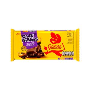 Chocolate Garoto Caju e Passas 80g