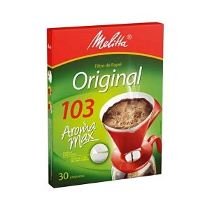 Filtro de Café Melitta 103 com 30 unidades