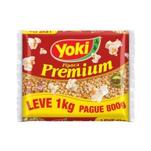 Milho de Pipoca Yoki Premium Leve 1kg Pague 800g