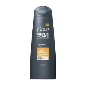 Shampoo Dove Men + Care 2 em 1 Força Resistente 200ml