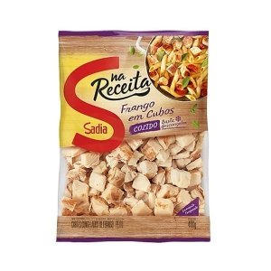 Filé de Peito de Frango Sadia em Cubos Cozido Congelado 400g