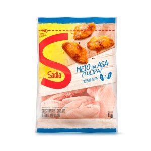 Meio da Asa de Frango Sadia Congelado 1kg