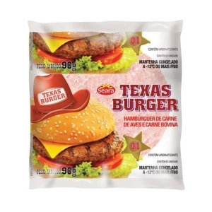 Hambúrguer de Carne de Ave e Bovina Seara Texas 90g