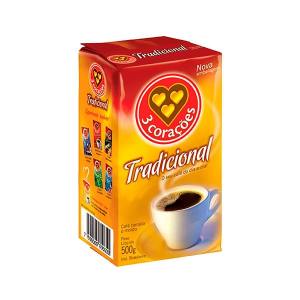 Café 3 Corações Tradicional a Vácuo 500g