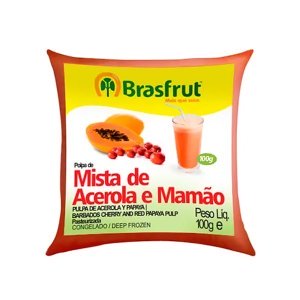 Polpa Brasfrut Mista de Acerola e Mamão 100g