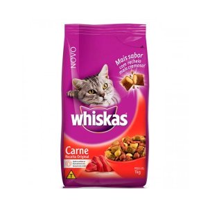 Ração Whiskas Adulto Carne 900g