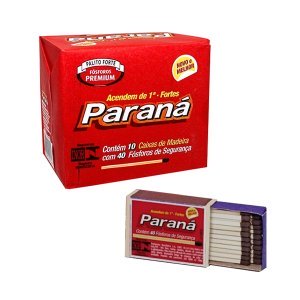 Fósforo Paraná com 400 Palitos