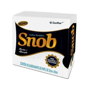 Guardanapo Snob Grande com 50 unidades
