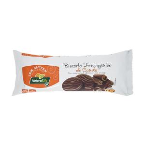 Biscoito Termogênico de Canela Cob.Chocol. NaturalLife 140g