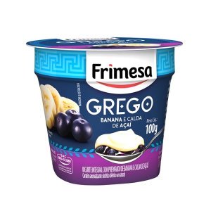 Iogurte Frimesa Grego Banana e Calda de Açaí 100g