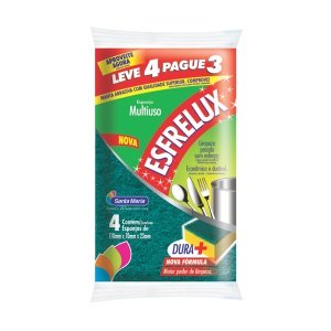 Esponja Esfrelux Santa Maria Multiuso Leve 4 Pague 3