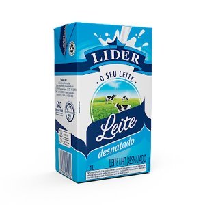 Leite UHT Lider Desnatado 1L