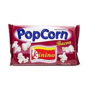 Milho de Pipoca para Micro-ondas Kinino Bacon 100g