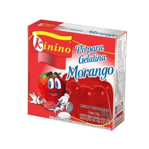 Gelatina em Pó Kinino Morango 20g