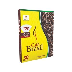 Filtro de Café Brasil 103 com 30 unidades