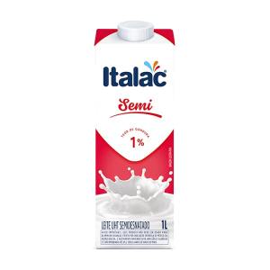 Leite UHT Italac Semidesnatado 1L