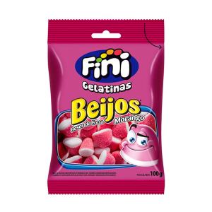 Goma Gelatina Fini Beijos Morango 90g
