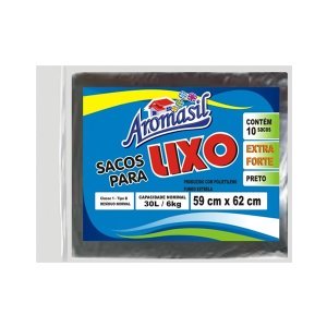Saco de Lixo Aromasil com 10 unidades de 30L