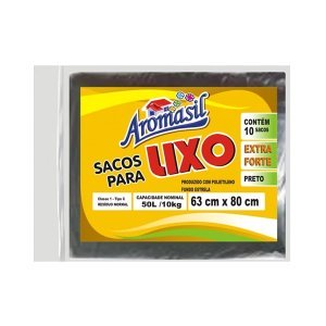 Saco Lixo Aromasil com 10 unidades de 50L
